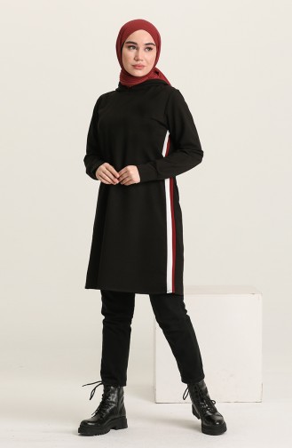 Tunique Sport a Capuche 0002-02 Noir 0002-02