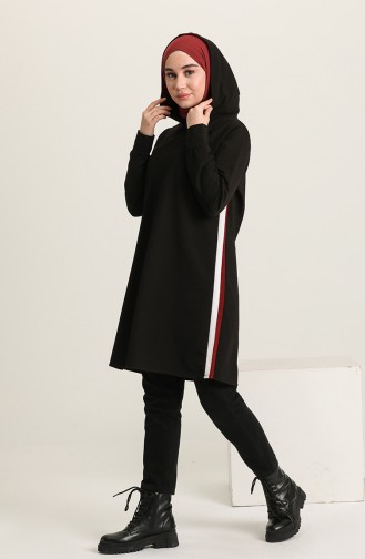 Tunique Sport a Capuche 0002-02 Noir 0002-02