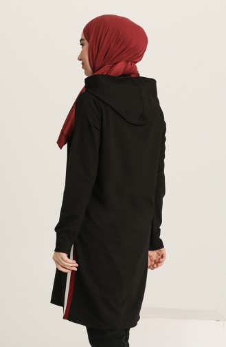 Tunique Sport a Capuche 0002-02 Noir 0002-02