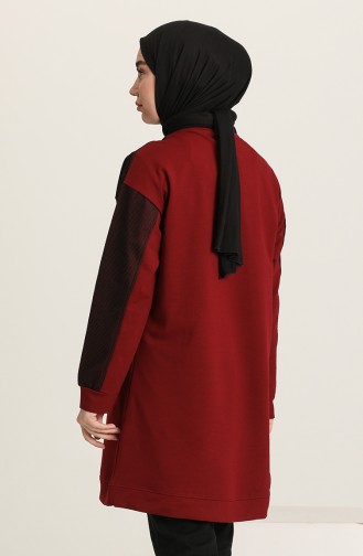 Fileli Spor Tunik 0004-02 Bordo