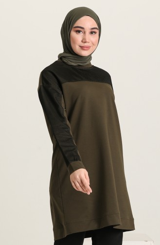 Fileli Spor Tunik 0004-04 Haki