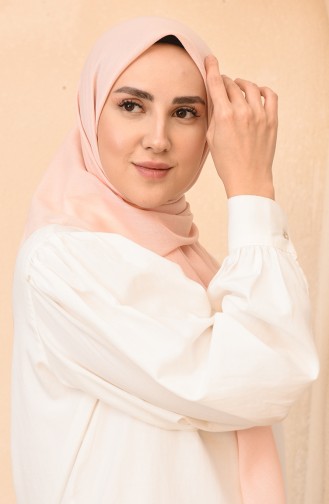 Pamuksu Eşarp 15287-04 Pudra