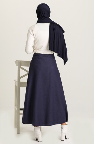Navy Blue Skirt 1351-01