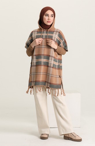 Milk Coffee Poncho 4391-02