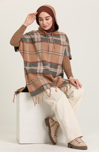 Milk Coffee Poncho 4391-02