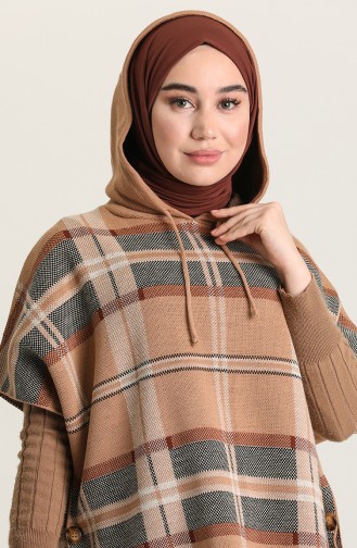 Milk Coffee Poncho 4391-02