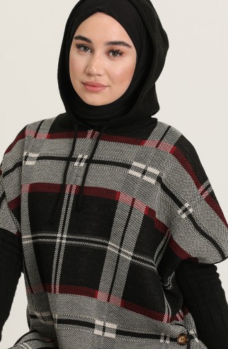 Claret Red Poncho 4391-06