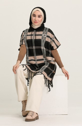 Black Poncho 4391-07