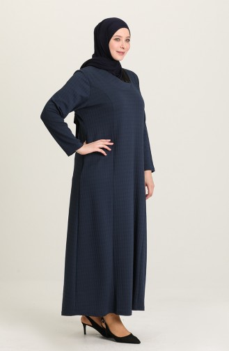 Indigo Hijab Dress 8123-03