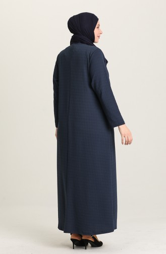 Indigo Hijab Dress 8123-03