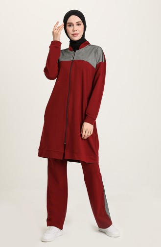 Claret red Trainingspak 0005-03