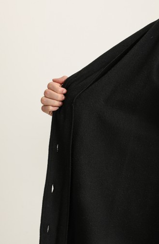 معطف طويل أسود 4554-01