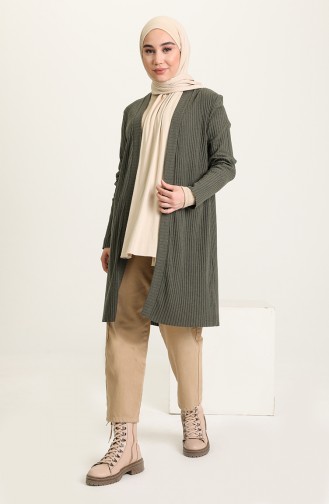 Khaki Strickjacke 0002-05