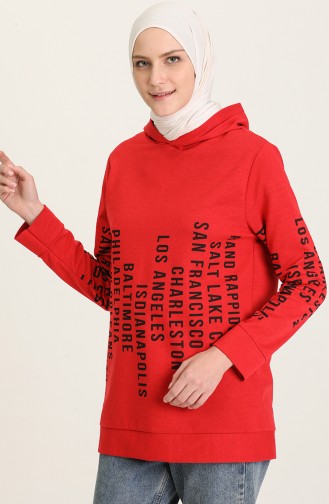 Sweatshirt Rouge 0103-03