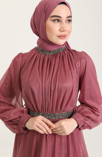 Hellrose Hijab-Abendkleider 5501-19