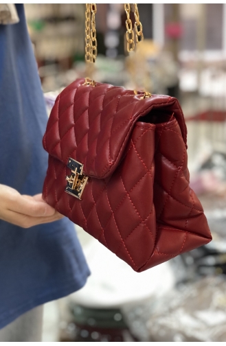 Red Shoulder Bags 1382-01