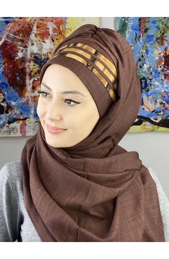 Turban Pret-a-Porter Brun Foncé 7ARLKHZŞL43-03