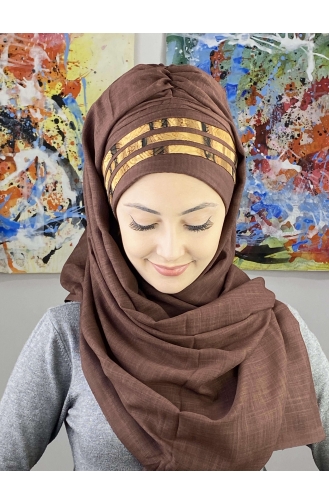 Turban Pret-a-Porter Brun Foncé 7ARLKHZŞL43-03