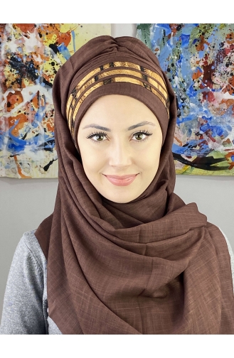 Turban Pret-a-Porter Brun Foncé 7ARLKHZŞL43-03