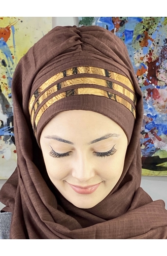 Turban Pret-a-Porter Brun Foncé 7ARLKHZŞL43-03