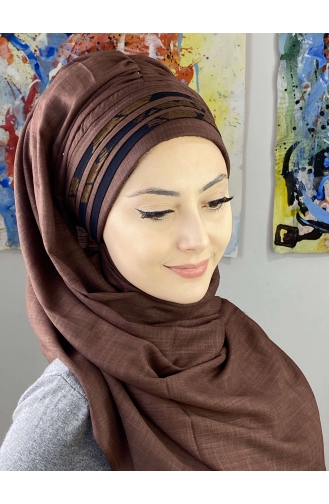 Turban Pret-a-Porter Brun Foncé 7ARLKHZŞL39-03