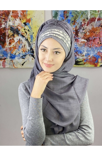 Gray Ready to wear Turban 7ARLKHZŞL47-02