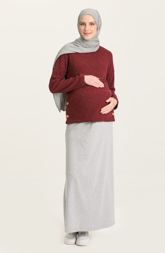 Claret Red Blouse 4222-01