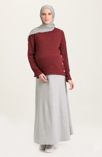 Claret Red Blouse 4222-01