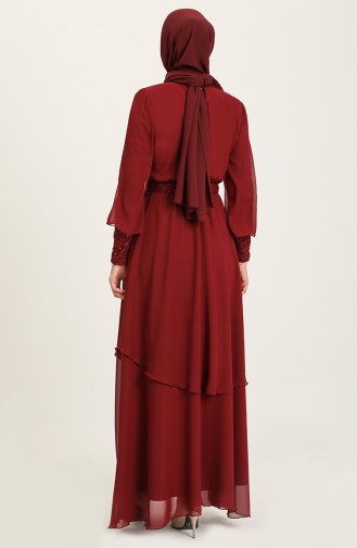 Habillé Hijab Bordeaux 5489-07