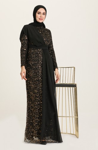 Habillé Hijab Noir 5618-05