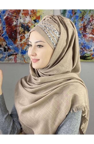 Stone Ready to wear Turban 7ARLKHZŞL25-05