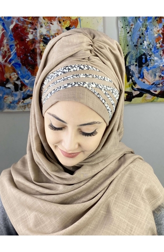 Stone Ready to wear Turban 7ARLKHZŞL25-05