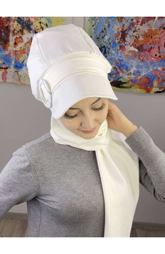 White Ready to wear Turban 7ARLKŞPŞL62-02