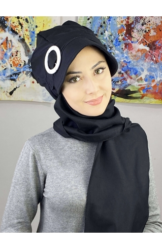 Black Ready to wear Turban 7ARLKŞPŞL62-03