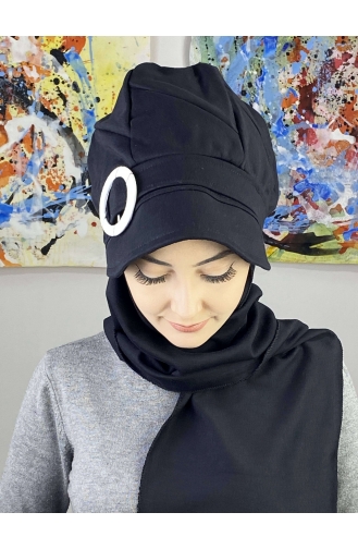 Black Ready to wear Turban 7ARLKŞPŞL62-03