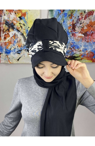 Black Ready to wear Turban 7ARLKŞPŞL61-01