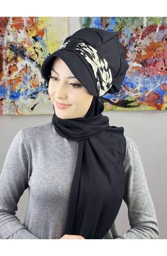 Black Ready to wear Turban 7ARLKŞPŞL61-01