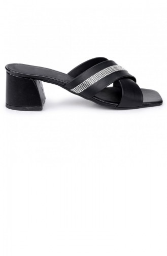 Black Summer Slippers 21YAZTERPOT0011_SYH.Siyah