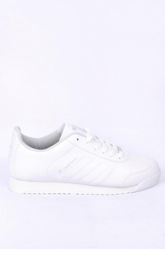 Chaussures de Sport Blanc 061-3.BEYAZ