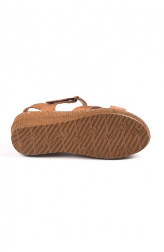 Tan Summer Sandals 6606.TABA