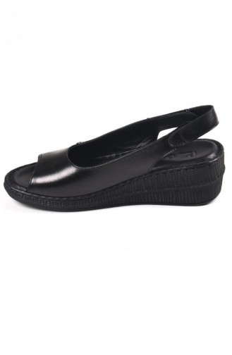 Black Summer Sandals 6602.SİYAH