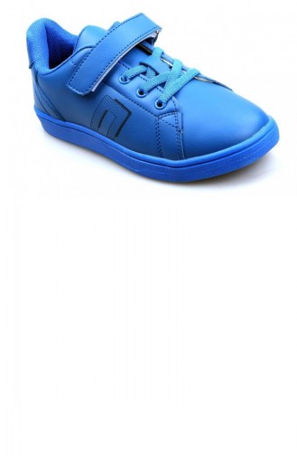 Chaussures Enfant Bleu 01581.MAVİ