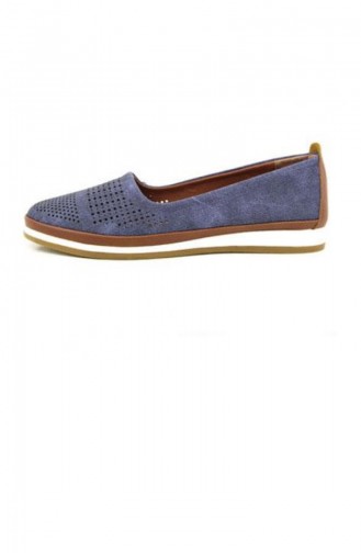 Chaussures de jour Bleu 01660.MAVİ