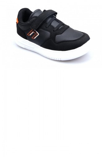 Black Children`s Shoes 01787.SİYAH