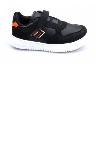 Black Children`s Shoes 01787.SİYAH