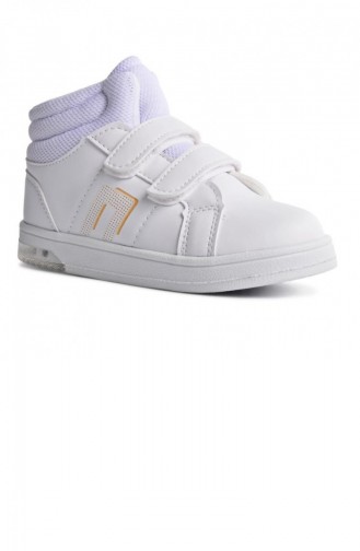 Chaussures Enfant Blanc 01792.BEYAZ