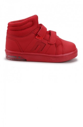 Chaussures Enfant Rouge 01792.KIRMIZI