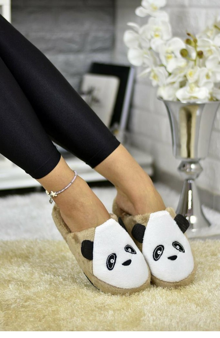 Beige Women`s House Slippers 01920.BEJ