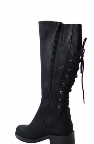 Black Boots-booties 02008.SİYAH