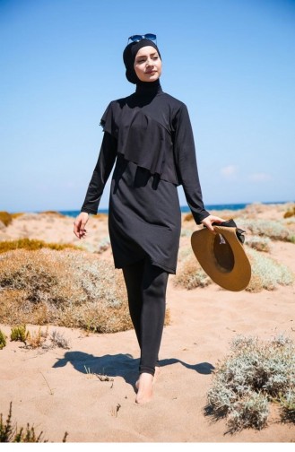 Black Swimsuit Hijab 1669